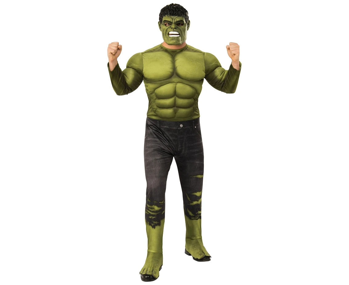 Includes: The Hulk padded jumpsuit with attached boot tops and mask EOL